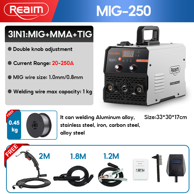 MIG Welding Machine Inverter Portable Heavy Duty Original MMA/MIG/TIG 3IN1