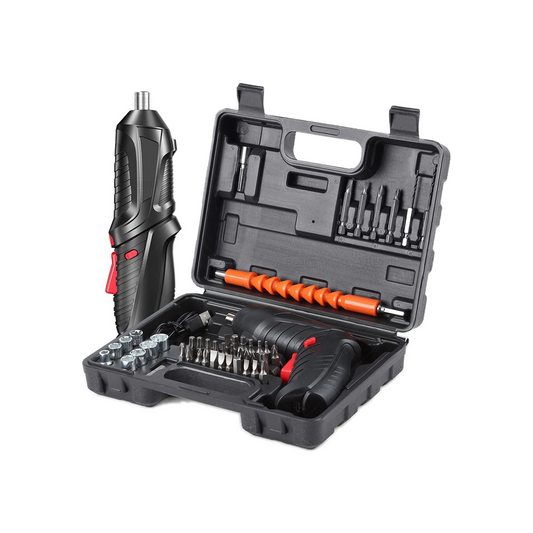 REAIM Cordless Screwdriver 48PCS Set DIY Electric Barena Drill Set Rechargeable Portable Foldable