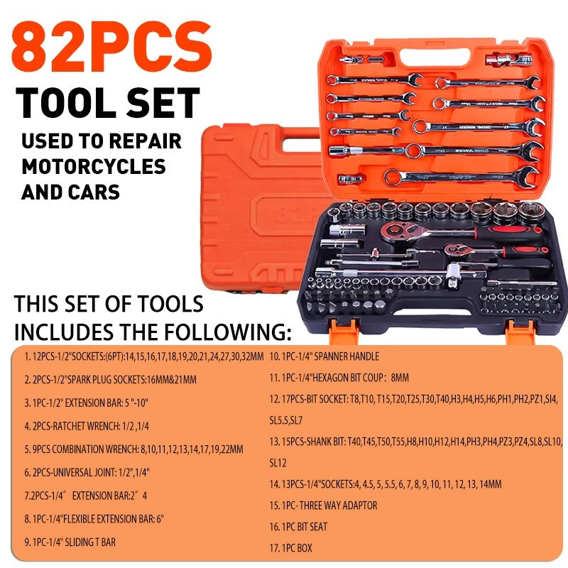 Tools Set for Motorcycle Socket Wrench Set Heavy Duty