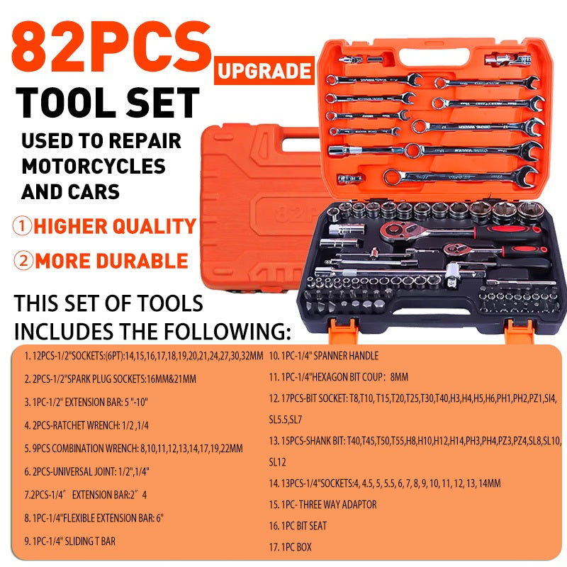 Tools Set for Motorcycle Socket Wrench Set Heavy Duty
